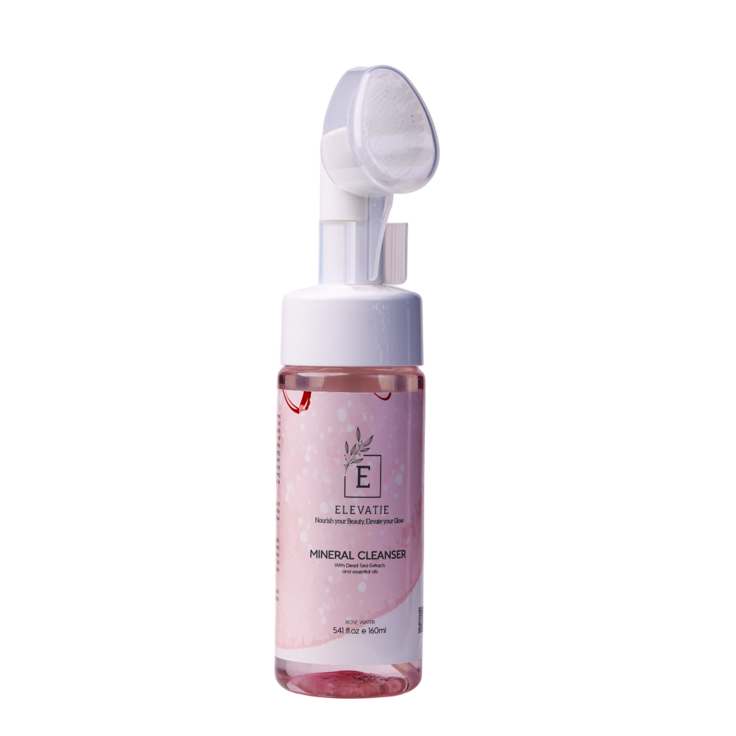 Mineral cleanser with a brush